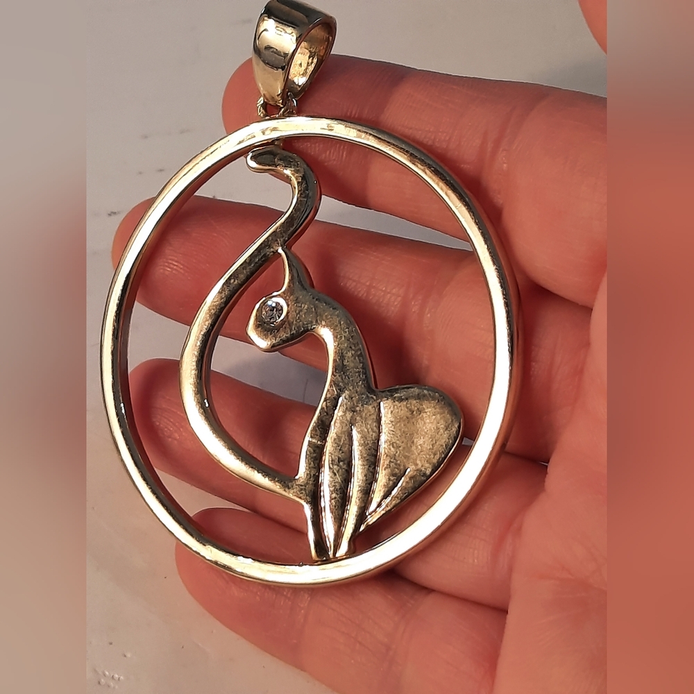 Elegant Gold Tone  Baby PhatCat Pendant - Picture 3 of 7